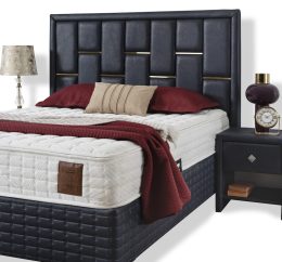 Cama Beal + 2 Nocheros + Colchón Elegance